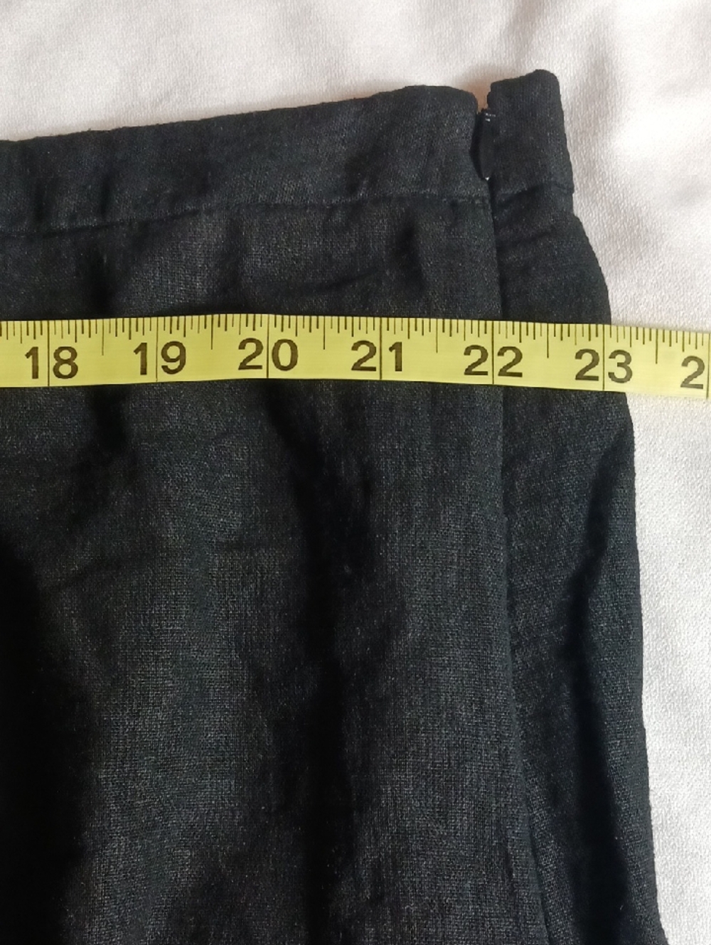 Old Navy Black Linen Blend Midi Skirt Cool Classic Size XXL - Picture 4 of 6
